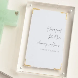 Found The One... Song of Solomon 3:4 - Acrylic Scripture Sign