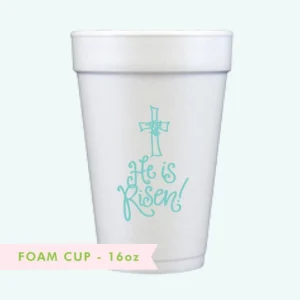 He is Risen | Foam Party Cups (10pk)