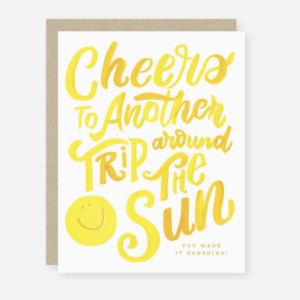 Trip Around the Sun Birthday Card
