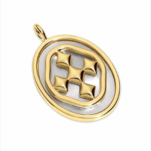 Shield Gold Shell Charm