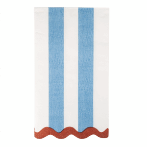Hamptons Stripes Ric Rac Dinner Napkin (24 Count)
