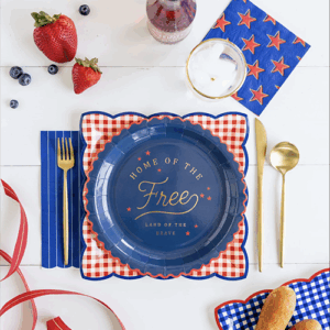 Home of the Free 9" Paper Plate