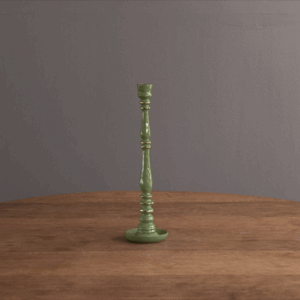 Encanto Crosby Candlestick (Sm, Leaf Green)