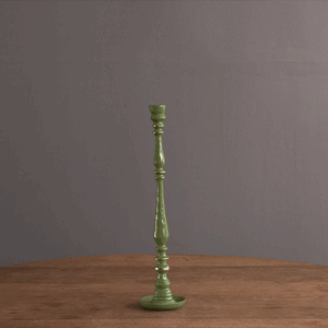 Encanto Crosby Candlestick (Med, Leaf Green)