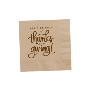 "Thanks and Giving" Napkins (25)