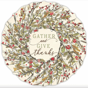 Gather And Give Thanks Wreath - Posh Die-Cut Placemat