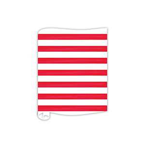 Handpainted Stripes (Red)  - Table Runner