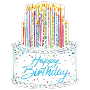 Happy Birthday Colorful - Posh Die-Cut Placemat