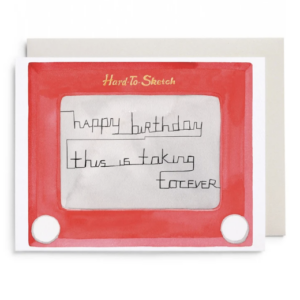 Hard to Sketch Birthday - Greeting Card